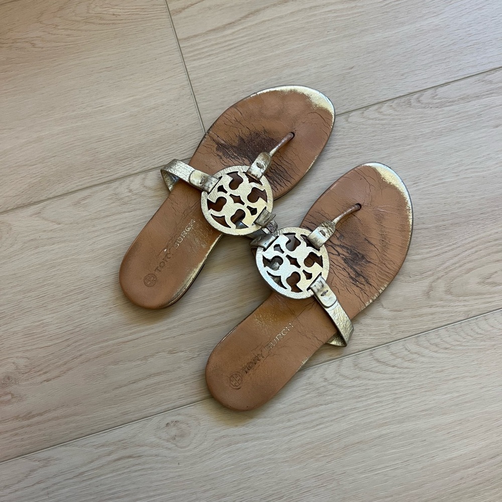 Tory Burch Miller Sandal Metallic